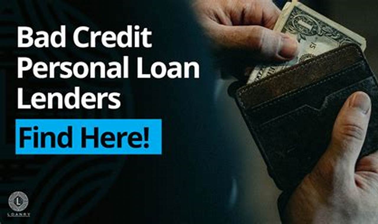 bank loans for bad credit
