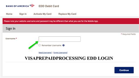 EDD Debit Card Visa Prepaid Processing EDD Debit Card Login Bank of