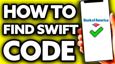bank america swift code