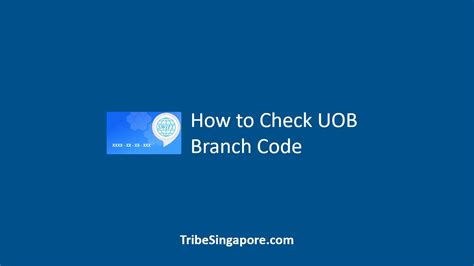 bank branch code for uob