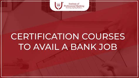 bank certification courses