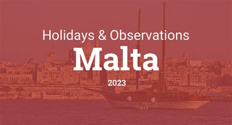 bank holiday malta 2023