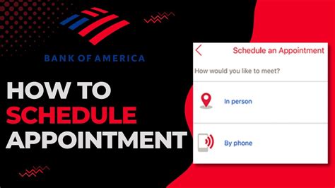 bank of america schedule appointment