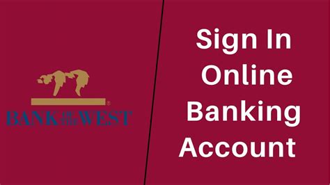 bank of the west account sign in