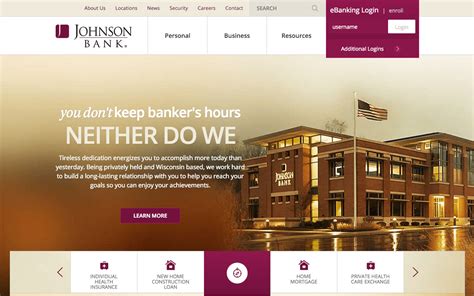 bank website
