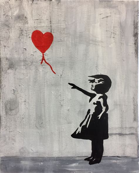 banksy art girl with balloon