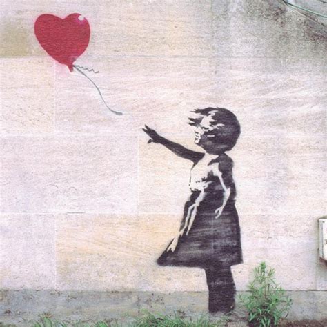 banksy artwork meaning girl with red balloon