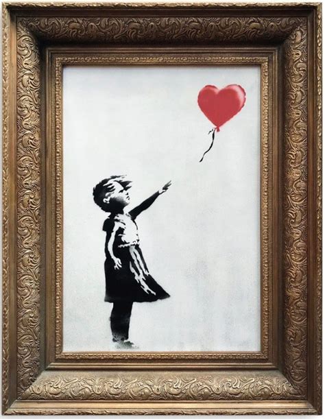 banksy girl with balloon sold