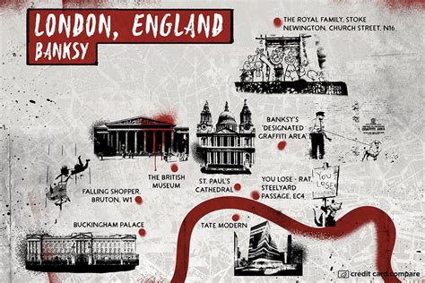 banksy in london map