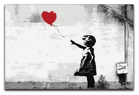 banksy love heart balloon