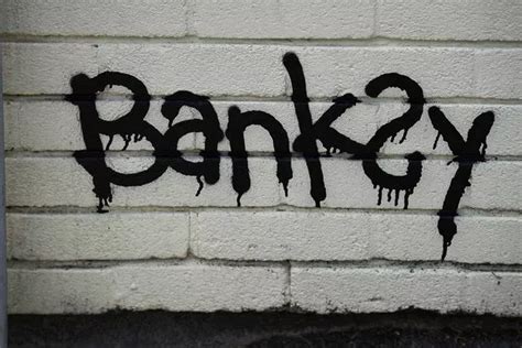 banksy name in graffiti