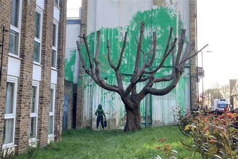 banksy tree artwork