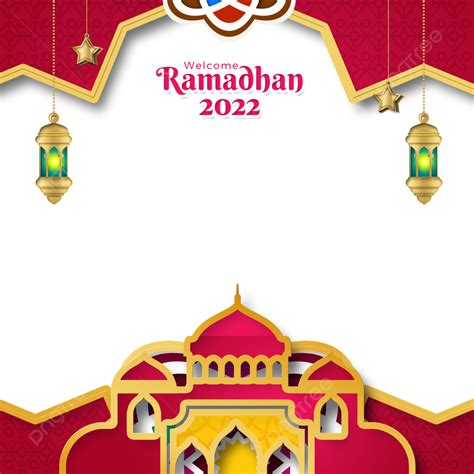 Gambar Selamat Datang Ramadhan 2022 Twibbon Banner Islamic Ornament, Twibbon Ramadhan, Ramadhan