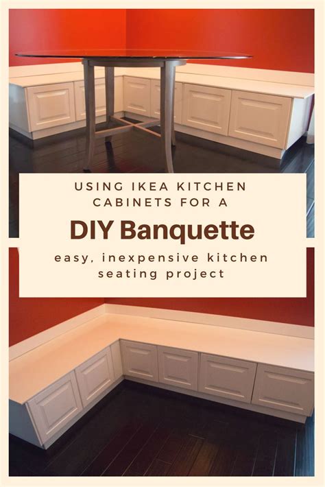 Banquette Seating Using Kitchen Cabinets
