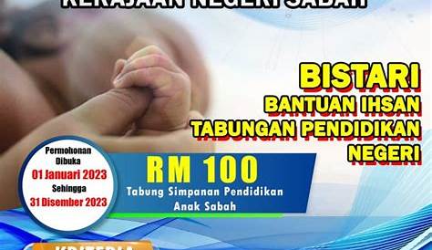 Permohonan Bantuan Pendidikan Yayasan Sabah Di Buka. Terima RM1000