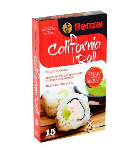 banzai california sushi rolls 15 oz