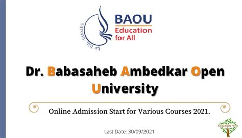 baou admission 2020-21 courses