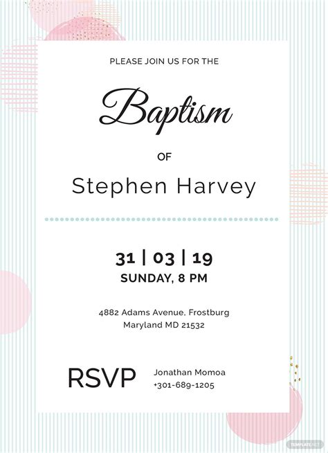 Baptism Invitations Meaning
