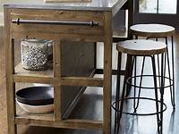 Breakfast bar / kitchen island table rustic wood