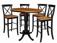 Hickory Log Round Pub Table Amish Direct Furniture
