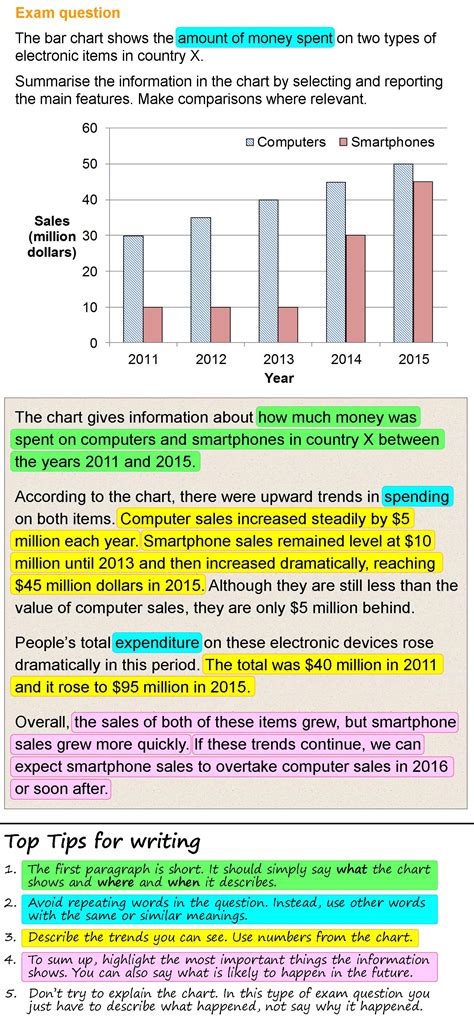 bar chart description example