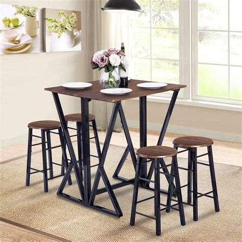 Bar Height Table With Folding Leaf