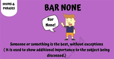 Bar None Meaning Explained