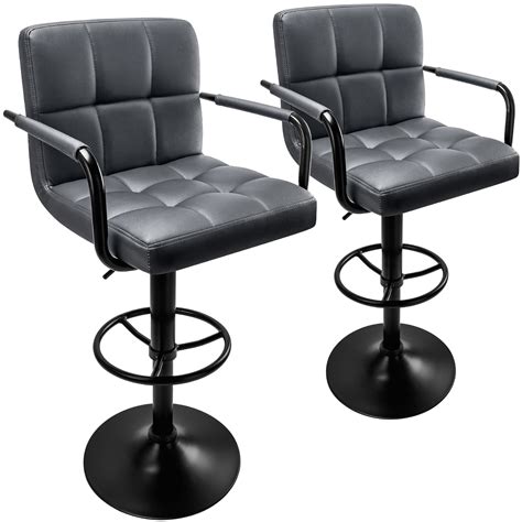 Bar Stools With Backs And Arms Set Of 2