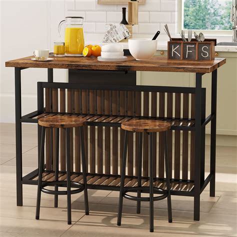 Bar Table With Stool Storage