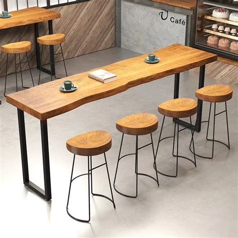 Bar Table Wooden Stools