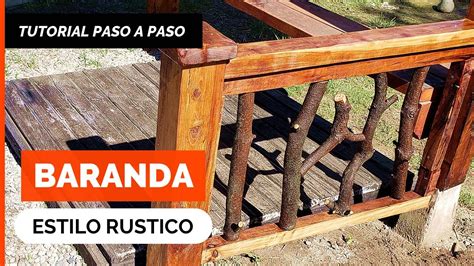 Barandal De Madera Rustico