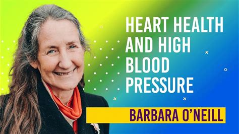 barbara o'neill high blood pressure