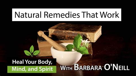 barbara o'neill natural remedies
