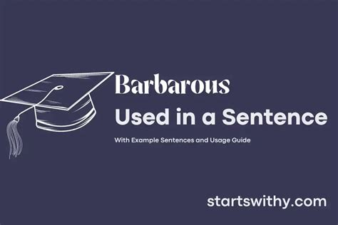 barbarous in a sentence