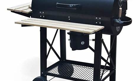 Barbecue américain charbon de bois Serge noir Smoker
