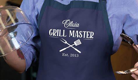Barbecue Apron Personalised Denim Bbq By Rocket And Fox