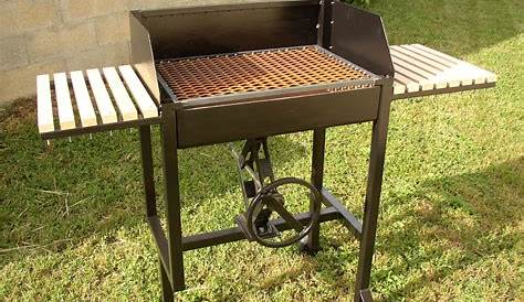Barbecue Artisanale A Charbon De Bois Artisanal En Acier Fait Main Mobilier Exterieur A Charbon Mobilier