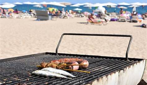 Barbecue At The Beach On Stock Image. Image Of Burning,