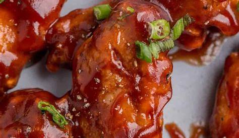 Honey Bbq Wings Bake In Oven Chicken Wing Recipes Baked Chicken Wing Recipes Baked Bbq Chicken