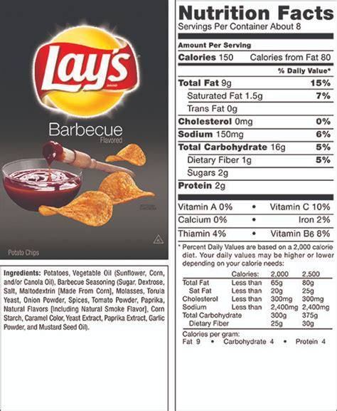 Barbeque Chips Calories