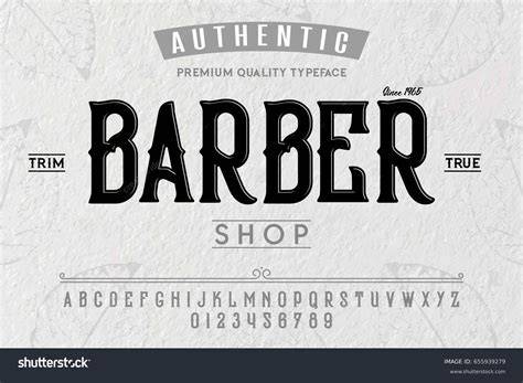 Barber lettering design 539195 Vector Art at Vecteezy