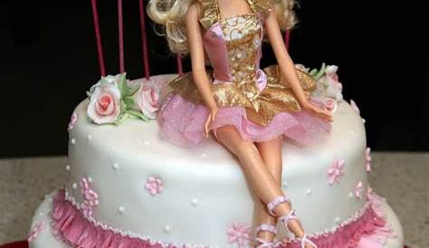 Barbie Ballet cake This pretty cake was a white chocolate & raspberry