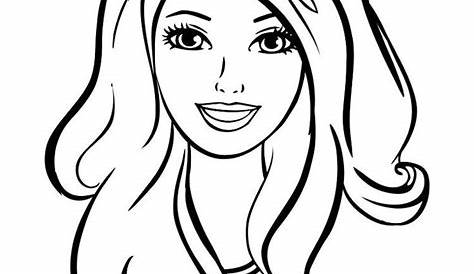 barbie doll images for colouring black white - Google Search | Colorir