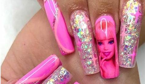 Barbie Pink Nails On Dark Skin 💖💖 Long