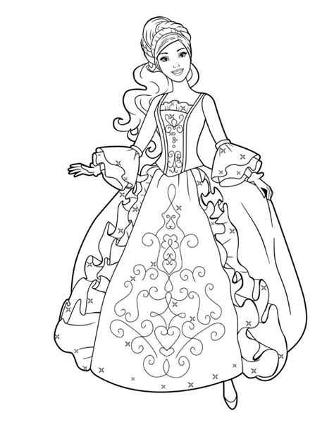 Barbie Princess Coloring Pages: A Fun Way To Enhance Your Child's Creativity