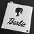 barbie stencil printable