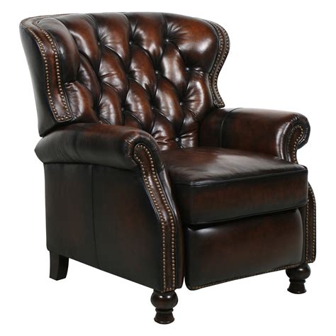 barcalounger presidential leather recliner