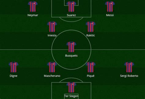 barcellona atletico madrid formazioni