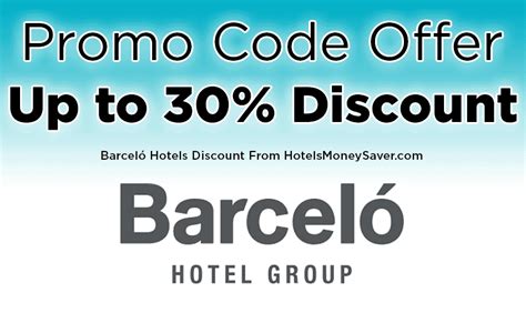 barcelo hotels and resorts discount codes