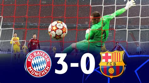 barcelona 0 vs 3 bayern